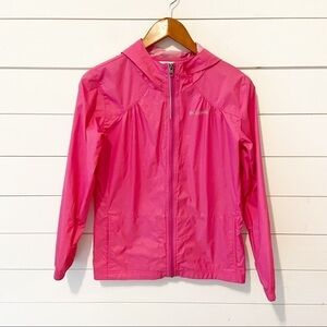 Columbia | Pink Hooded Light Weight Rain Jacket